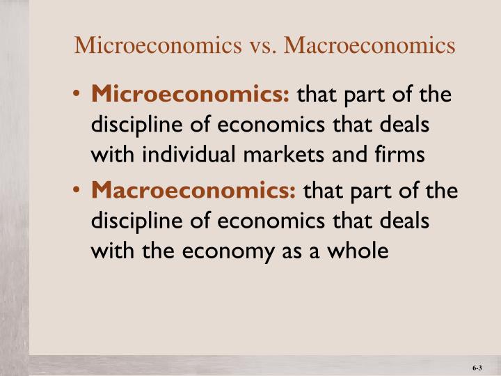 basic difference between macroeconomics and microeconomics